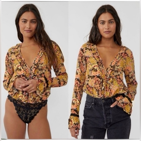 Free People Heat Wave Bodysuit XS - Picture 1 of 12